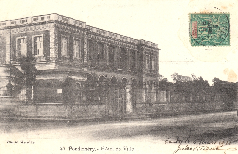 04-03 - Pondichery - mairie - vue vers le nord-ouest - 2